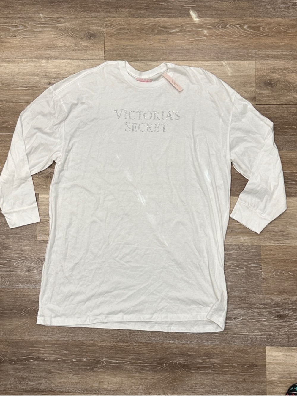 Victoria's Secret White Long Sleeve Lounge Top